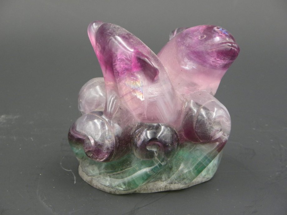 Fluorite Dolphin Carving