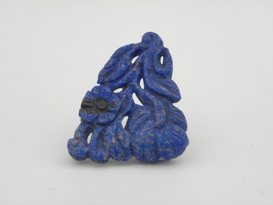 Carved Lapis Lazuli Pendantk