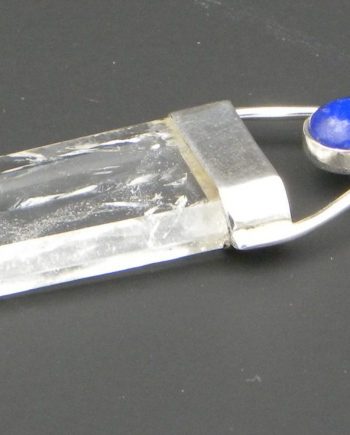 Rock Crystal and Lapis Pendant