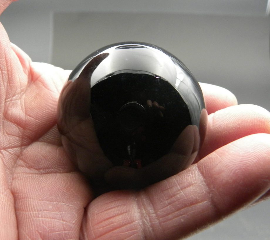 black obsidian sphere