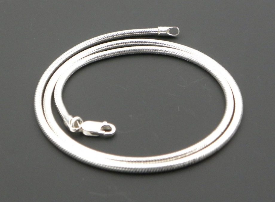 Extra Heavy 16" (40cm) Sterling Silver Snake Chain