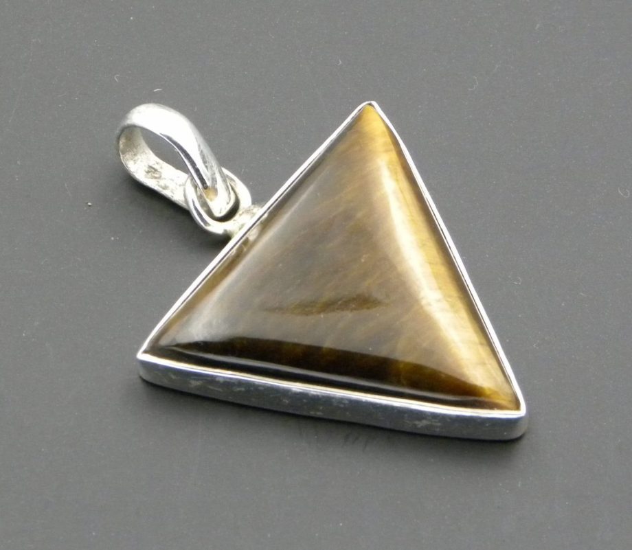 Tiger Eye triangular pendant