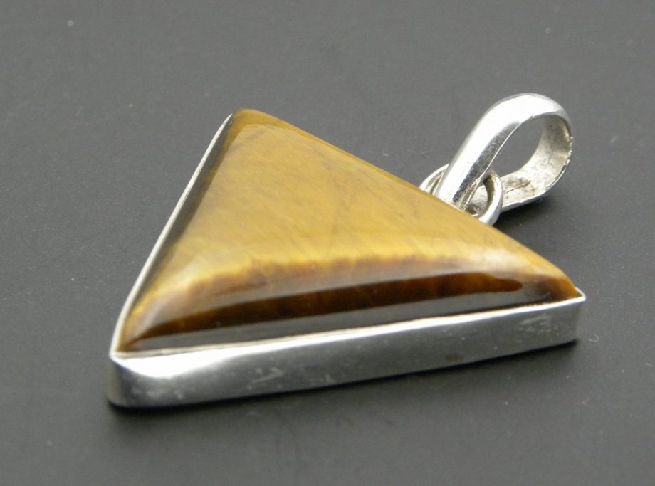 Tiger Eye triangular pendant