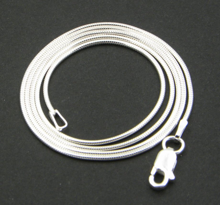 16" (40cm) medium weight Sterling Silver Snake Chain only £9.50