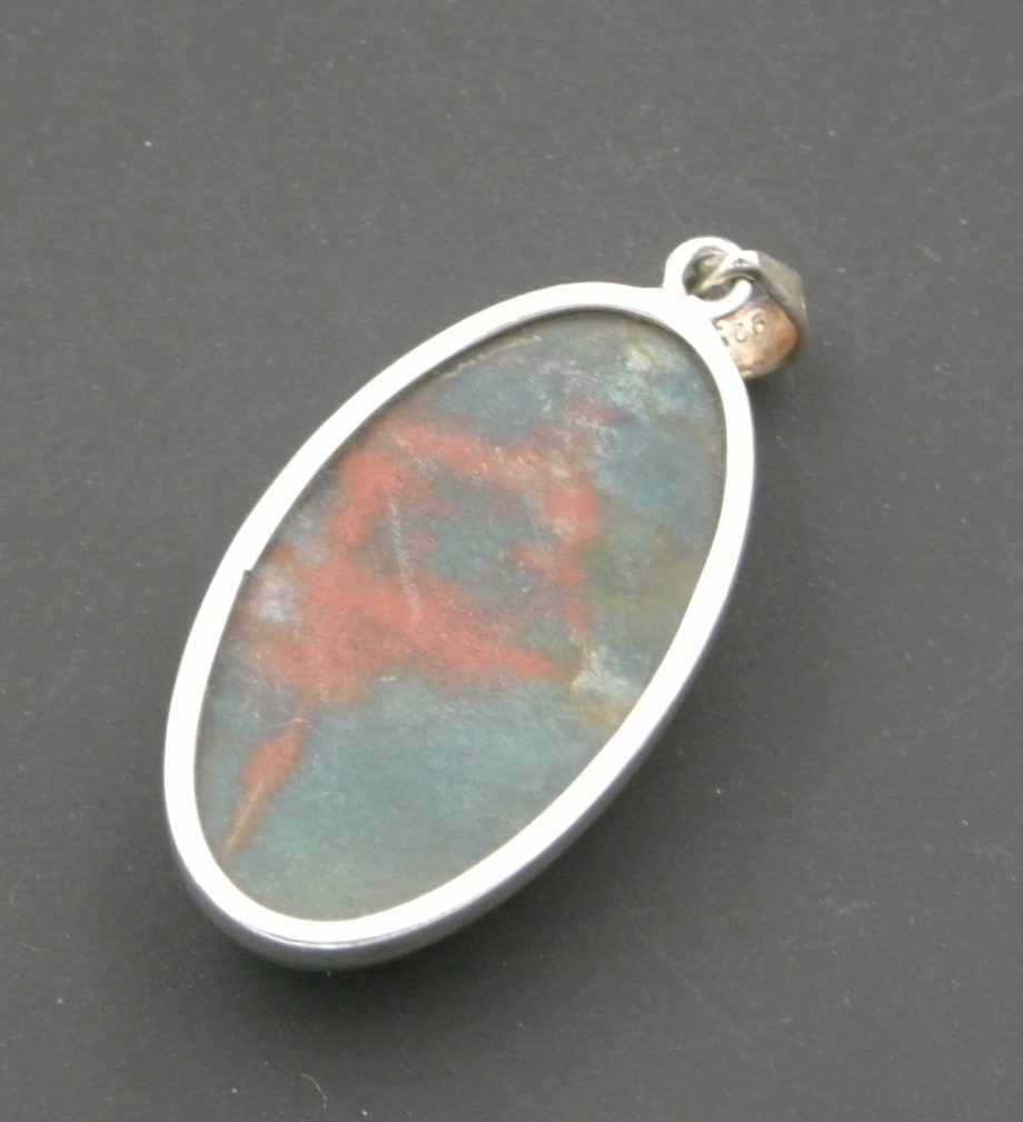 oval bloodstone pendant