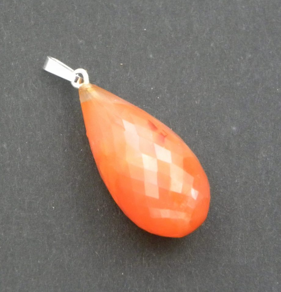 Carnelian Teardrop Pendant
