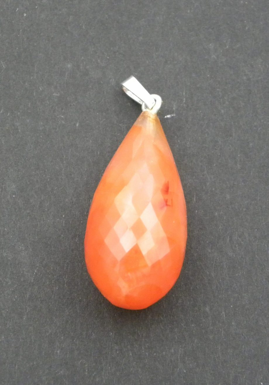 Carnelian Teardrop Pendant