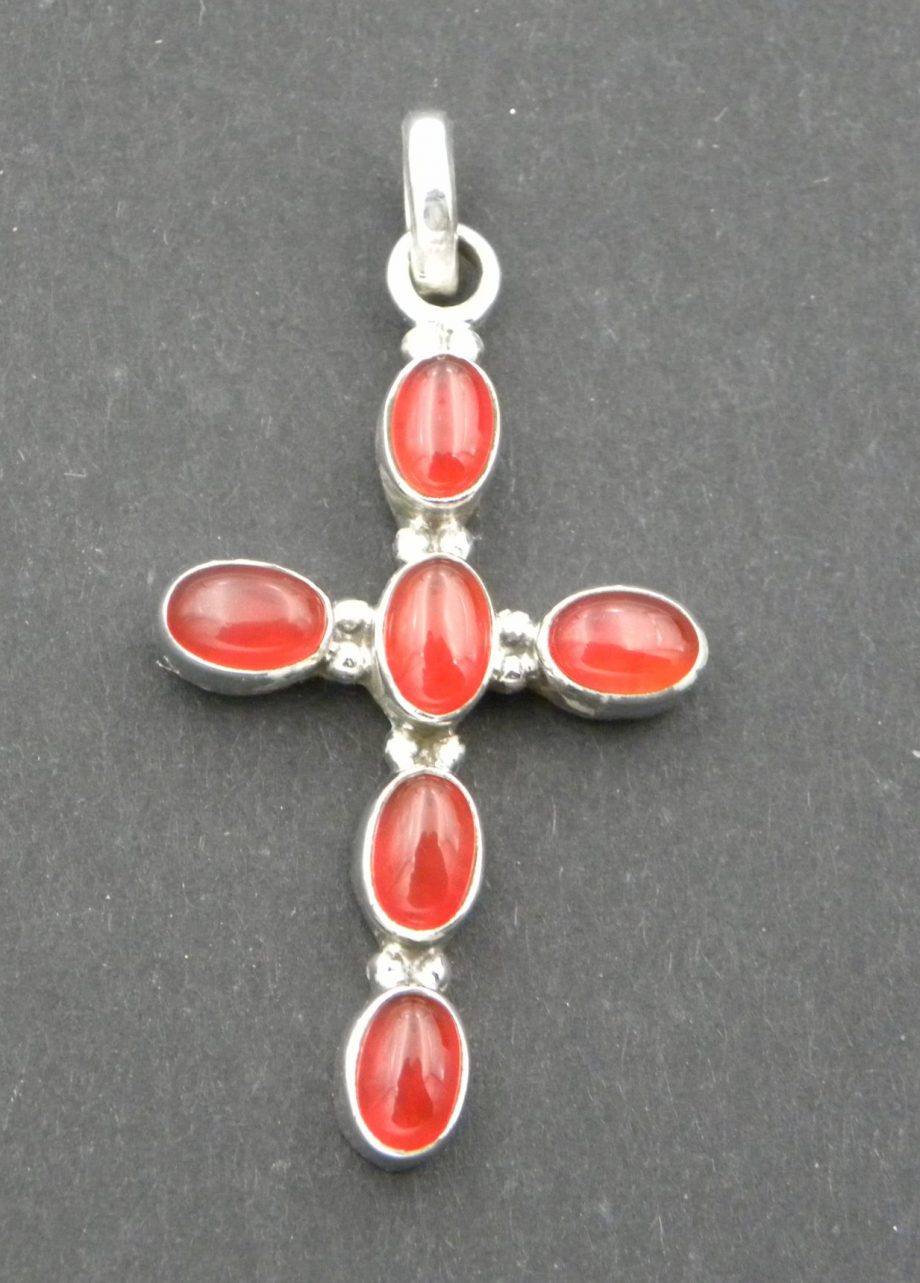 Carnelian Cross Pendant
