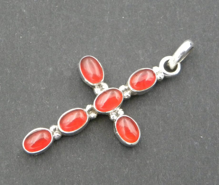 Carnelian Cross Pendant