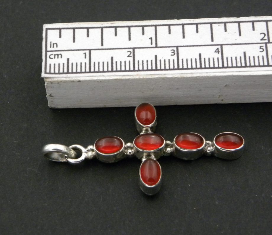 Carnelian Cross Pendant