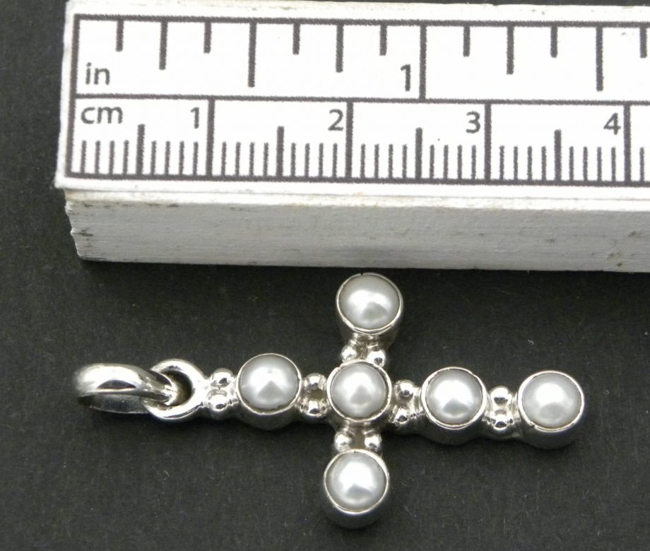 Freshwater Pearl Cross Pendant