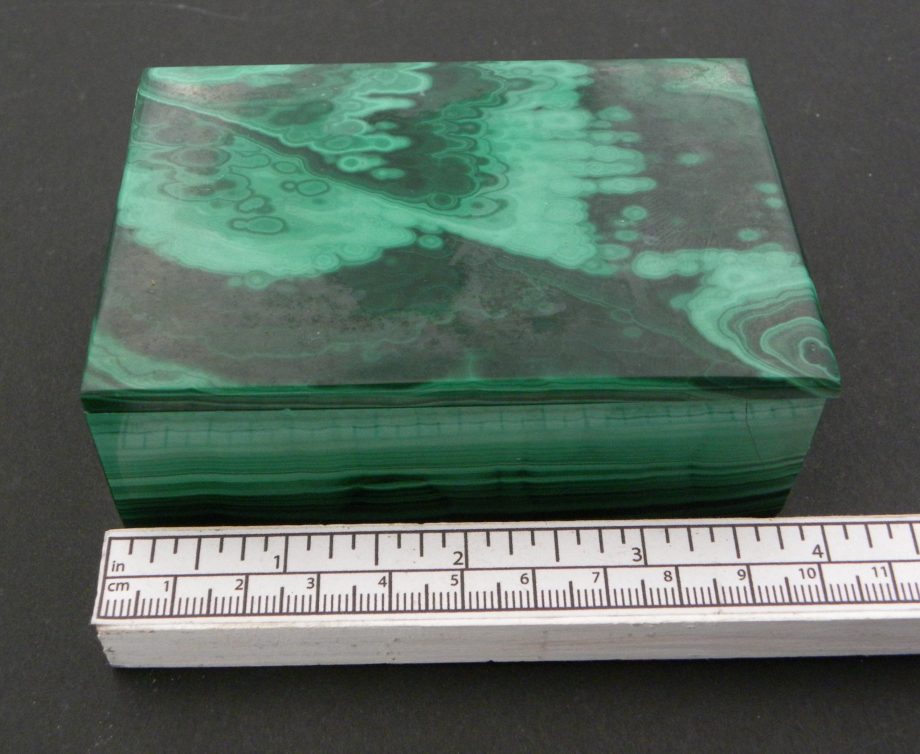 Solid Malachite 'Jewellery/Trinket' Box