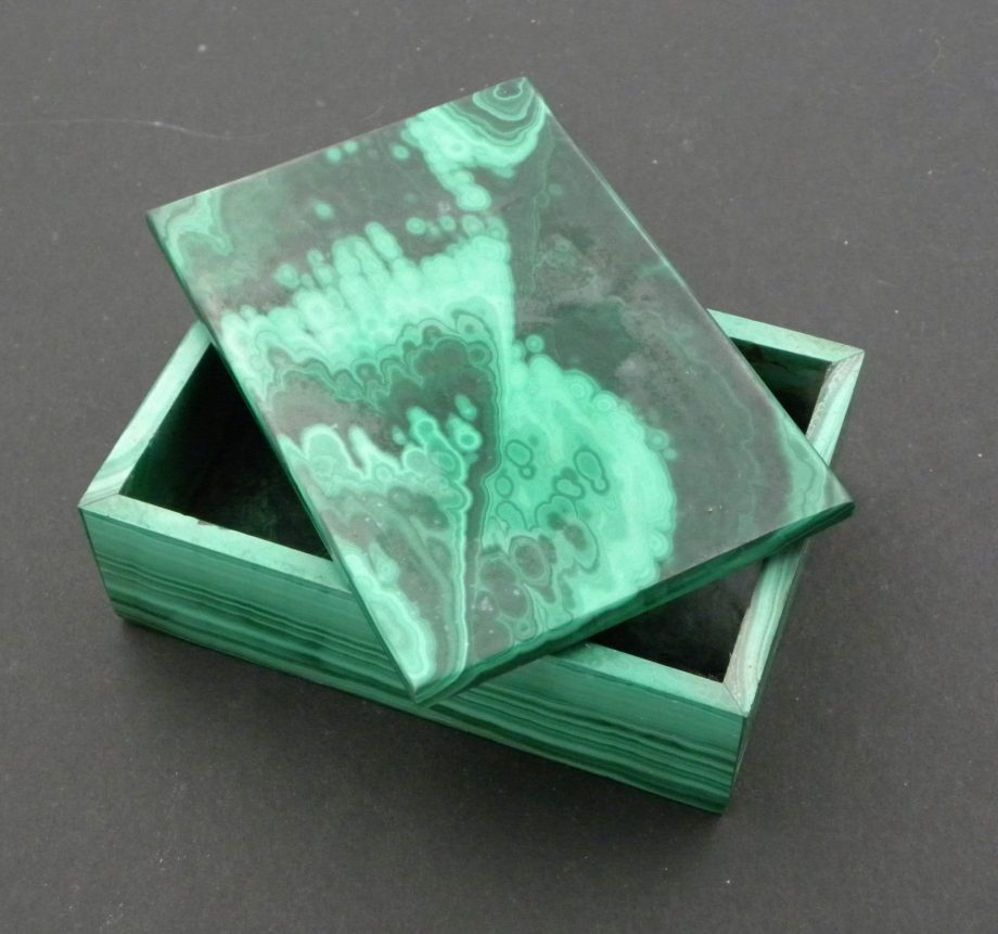 Solid Malachite 'Jewellery/Trinket' Box
