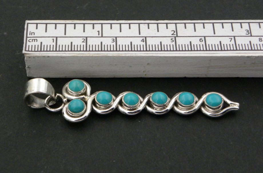 Blue Howlite 'Wand' Pendant