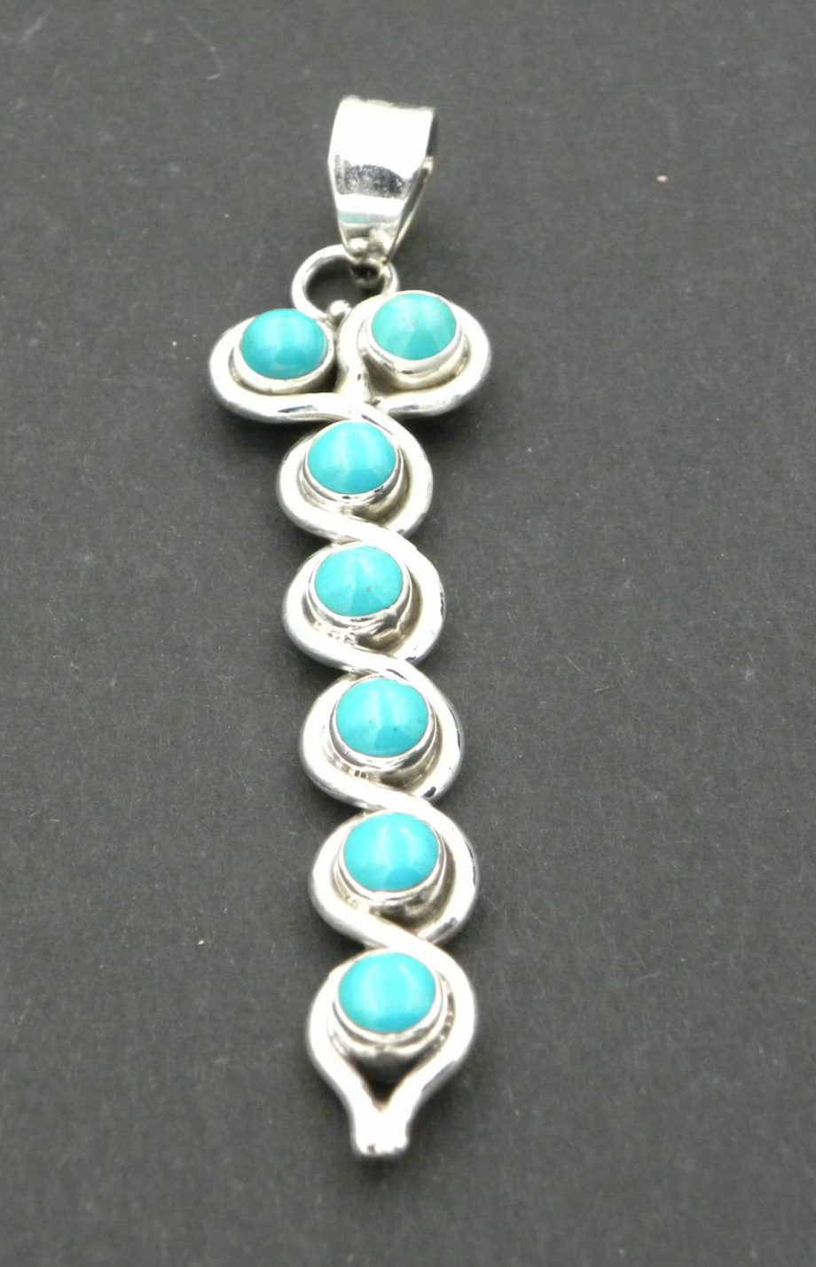 Blue Howlite 'Wand' Pendant