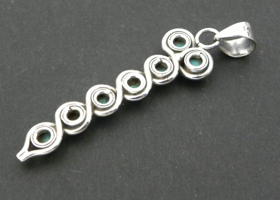 Blue Howlite 'Wand' Pendant