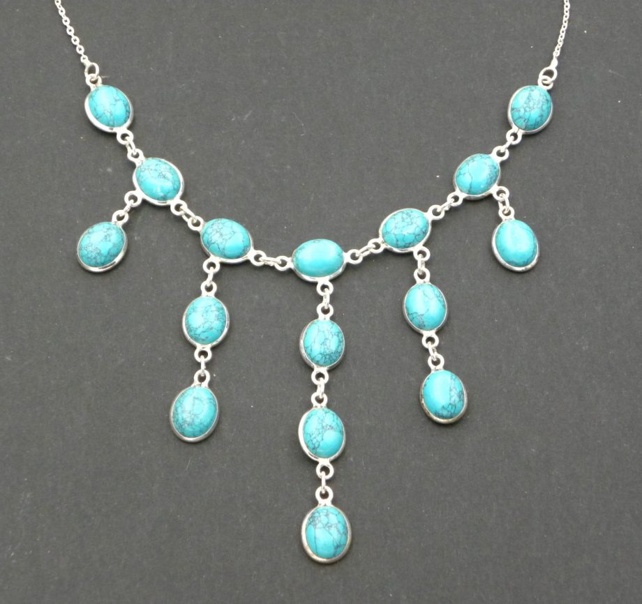 Blue Howlite Necklace