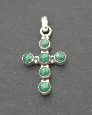 Malachite Cross pendant