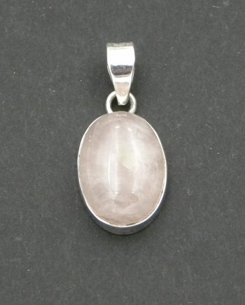 Oval Rose Quartz Pendant