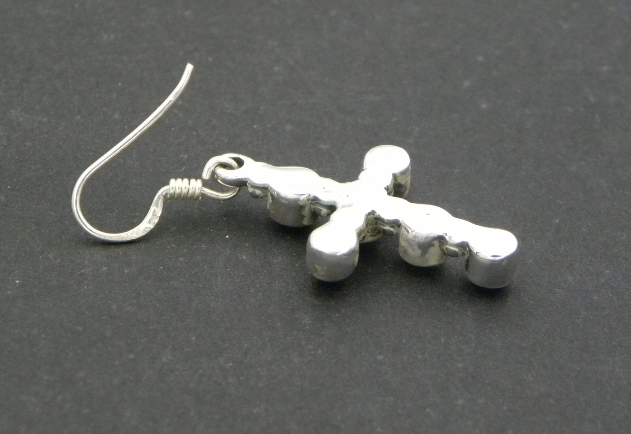 Lapis Lazuli Cross Earrings