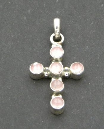 Rose Quartz Cross Pendant