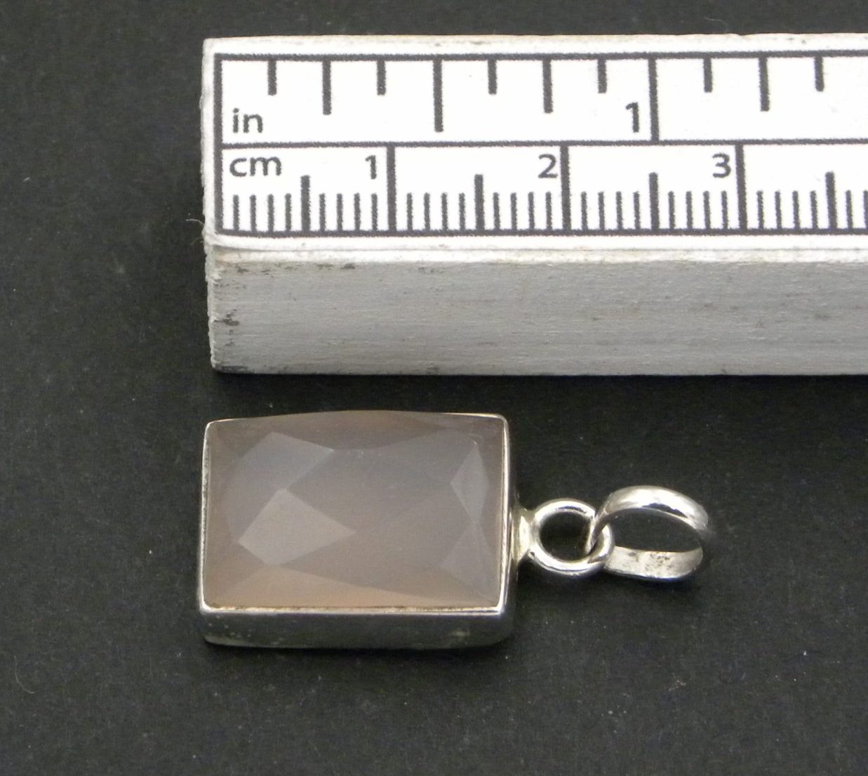 Faceted Rose Quartz Pendant