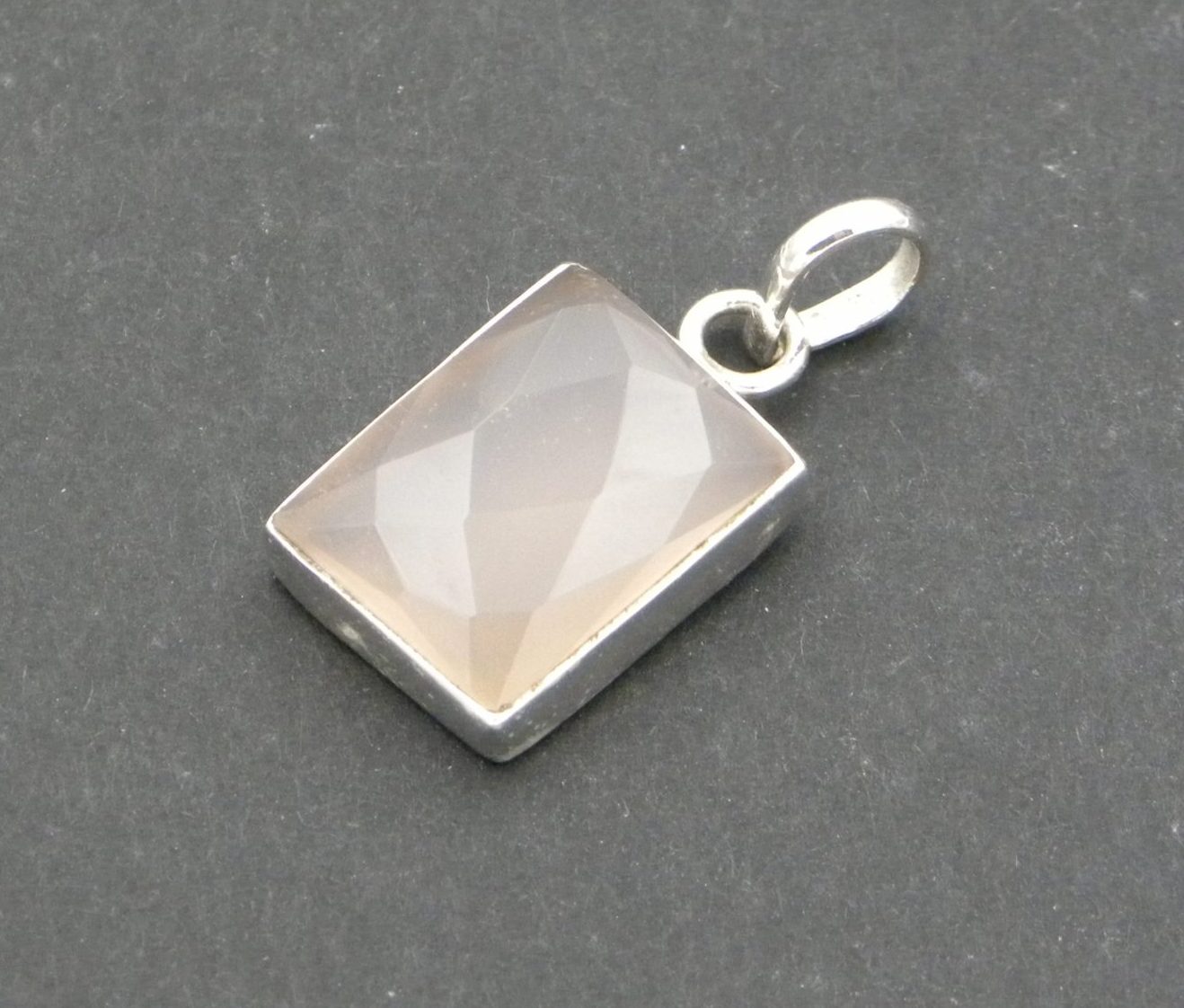 Faceted Rose Quartz Pendant