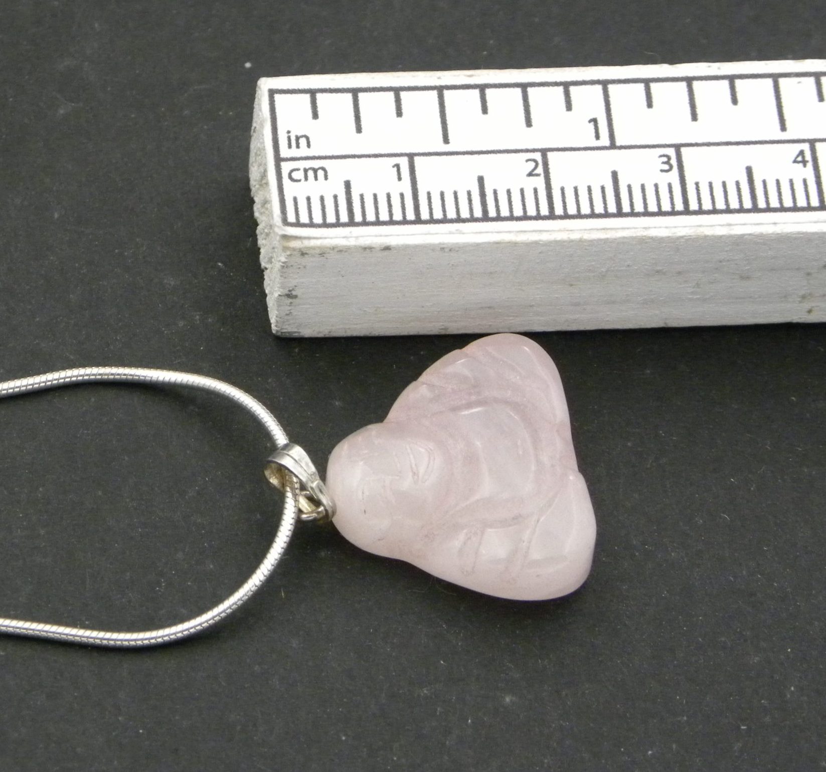 Rose Quartz Buddha Pendant