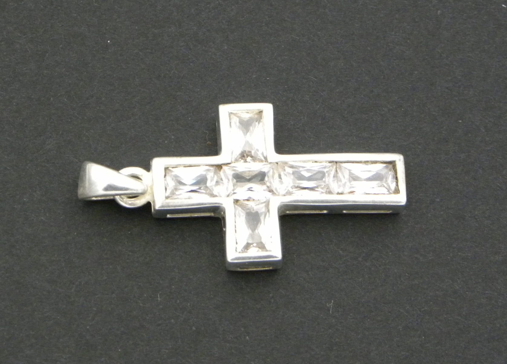 Cubic Zirconia Cross Pendant