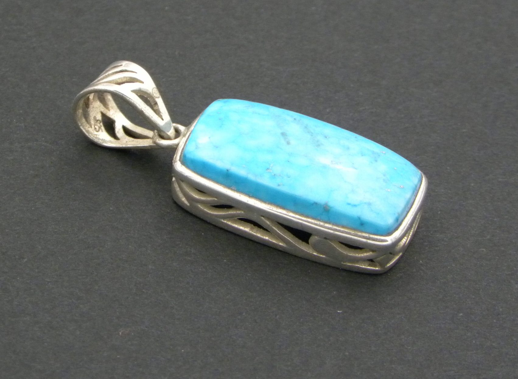 Large rectangular Turquoise Pendant
