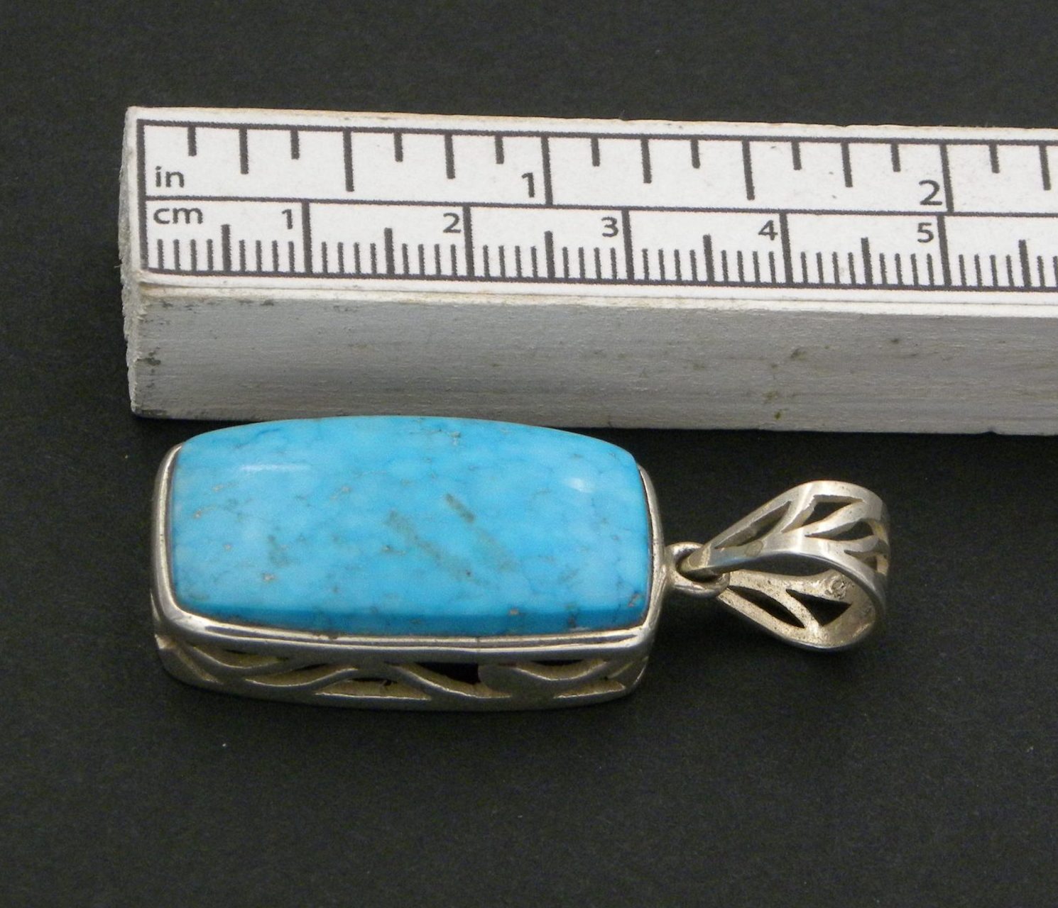 Large rectangular Turquoise Pendant