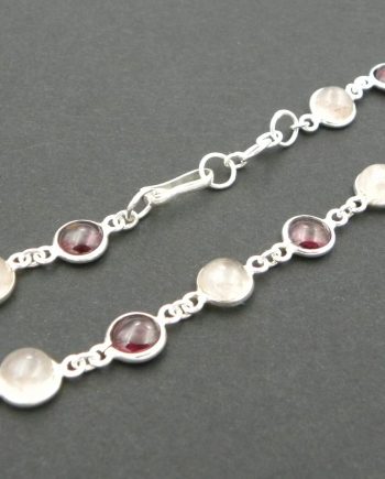 Rose Quartz & Garnet Bracelet